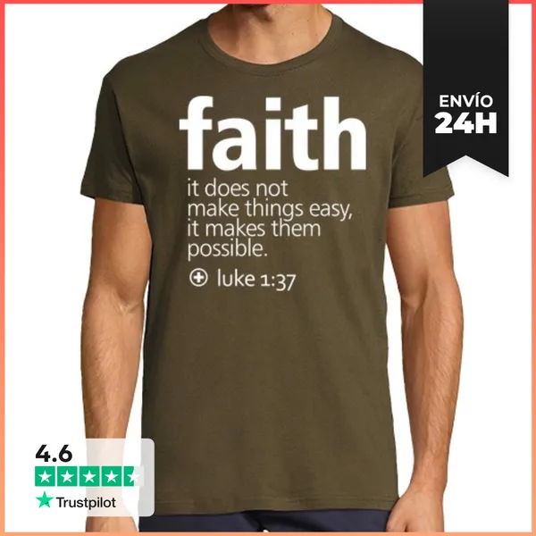 Camiseta Hombre Clásica Faith LaTostadora