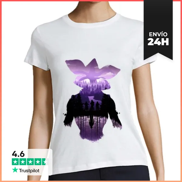 Camiseta Mujer Clásica The Monster Of Hawkins. LaTostadora