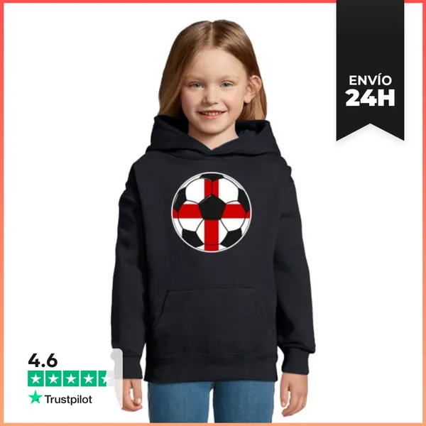 Sudadera Para Niños Con Capucha Equipo De Fútbol Inglaterra