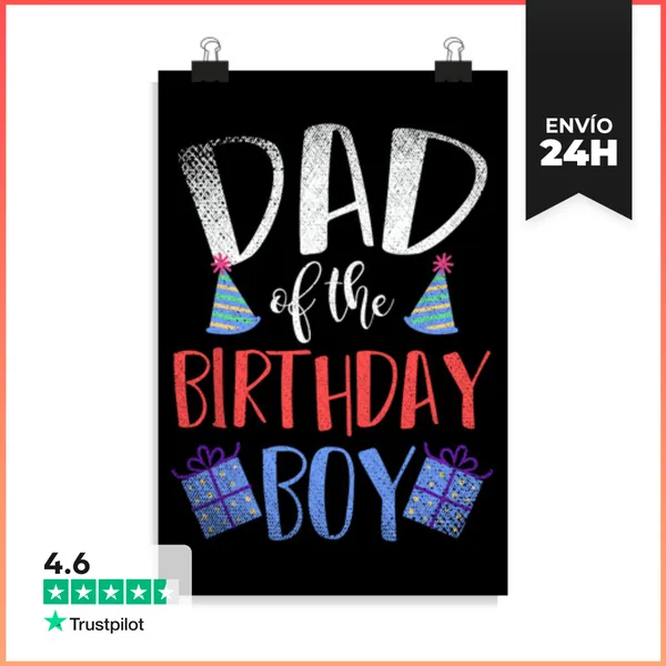 Póster Vertical Padre De La Familia Padres Papá De Los
