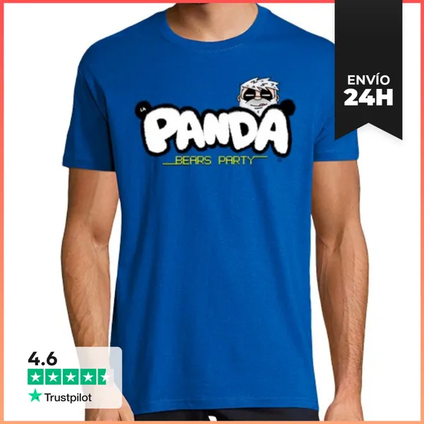 Camiseta Hombre Clásica LA PANDA BEARS LOGO LaTostadora