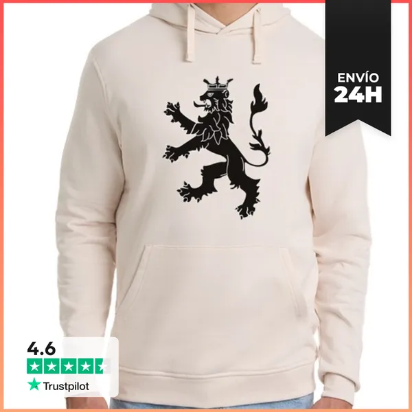 Sudadera Unisex Con Capucha León Castilla LaTostadora