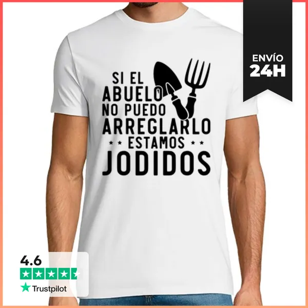 Camiseta Hombre Clásica Si El Abuelo No Puede Arreglarlo Estamo