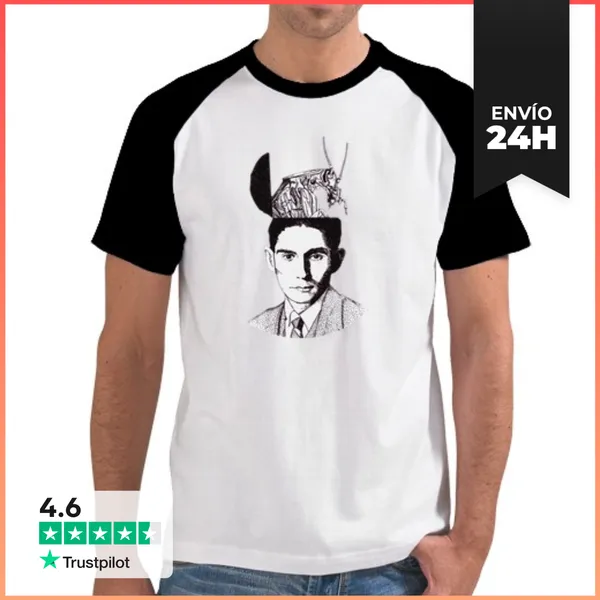 Camiseta Hombre, Estilo Béisbol Kafka LaTostadora
