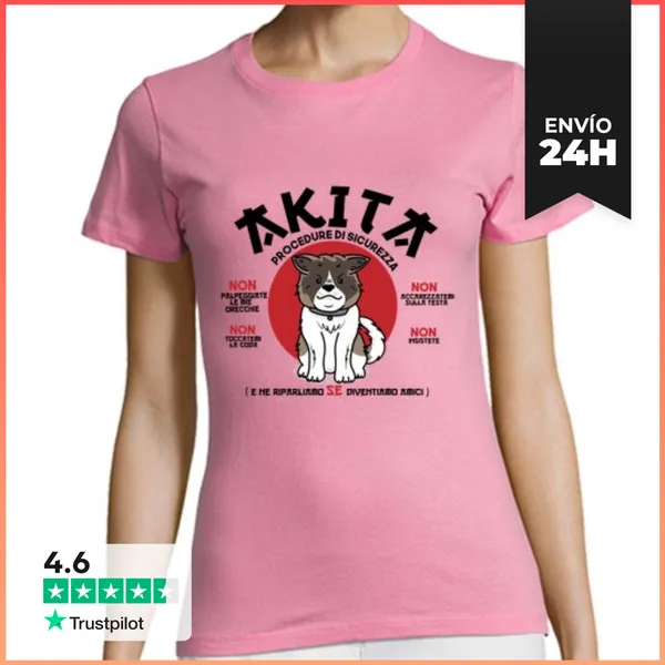 Camiseta Mujer Clásica Akita LaTostadora