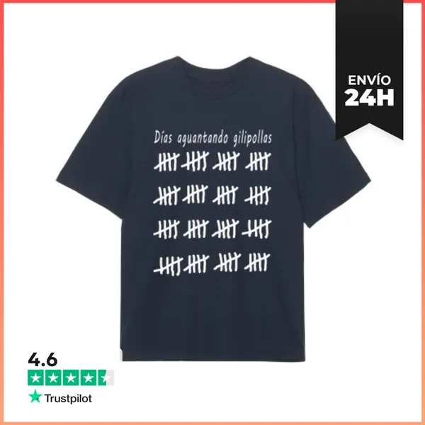 Camiseta Oversize Días Aguantando Gilipollas LaTostadora