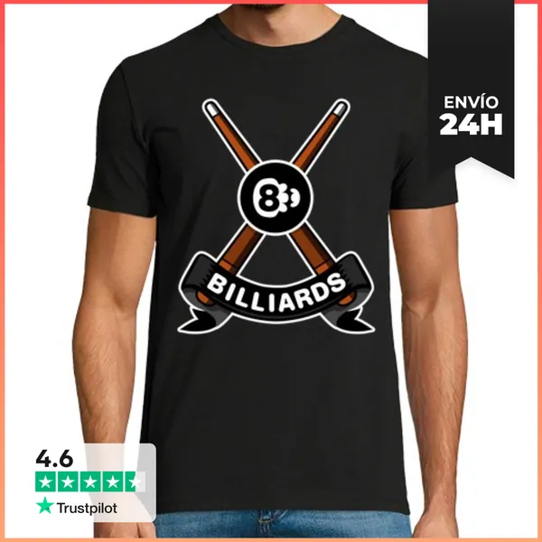 Camiseta Hombre Clásica Billar LaTostadora