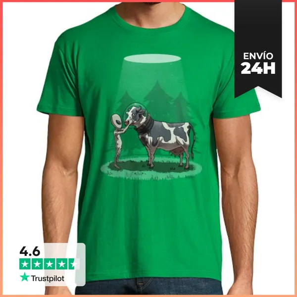 Camiseta Hombre Clásica Adiós Vaca LaTostadora