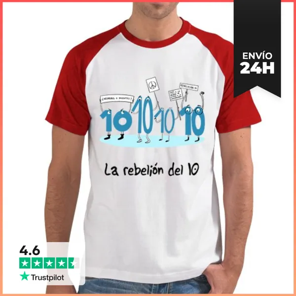 Camiseta Hombre, Estilo Béisbol La Rebelión Del 10 LaTostadora