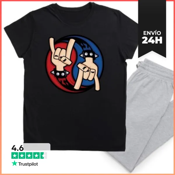 Pijama Cuernos Del Diablo Rock And Roll Yin Ya LaTostadora