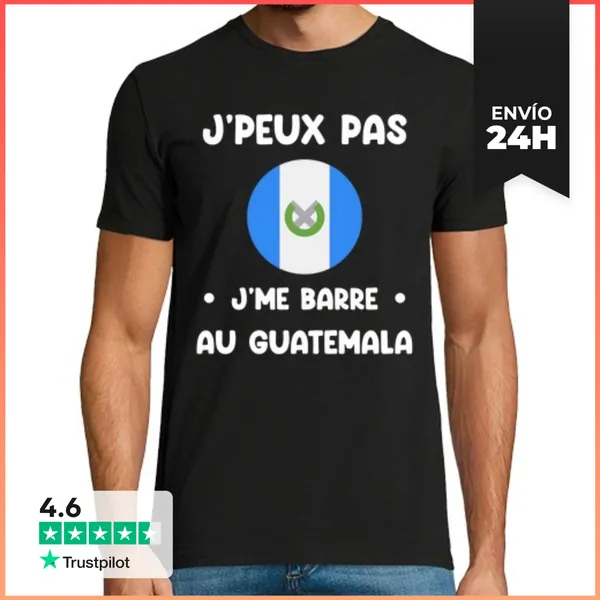 Camiseta Hombre Clásica No Puedo Me Voy A Guatemala LaTostadora
