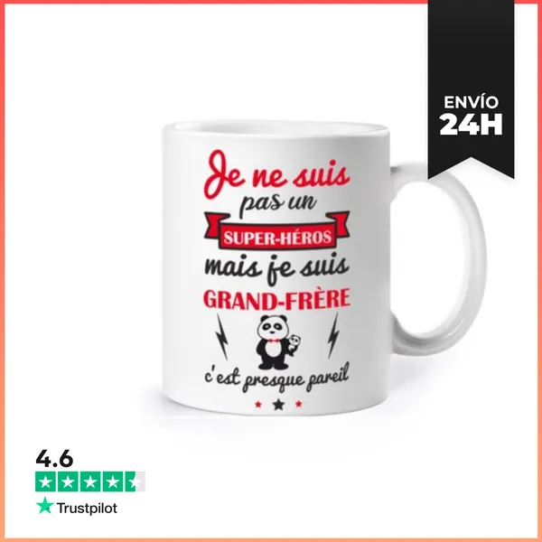 Taza Superhéroe Hermano Mayor Regalo Humor LaTostadora