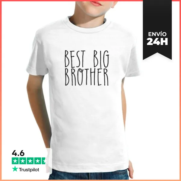 Camiseta Clásica Para Niños Niño, Manga Corta, Blanco LaTostadora