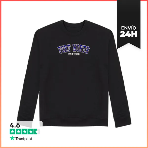 Sudadera Unisex Fort Worth Est 1966 LaTostadora