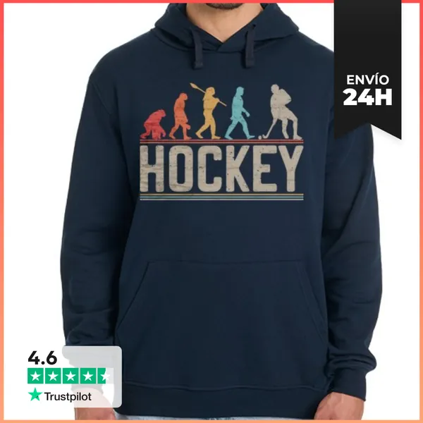 Sudadera Unisex Con Capucha Regalo De Jugador De Hockey Sobre