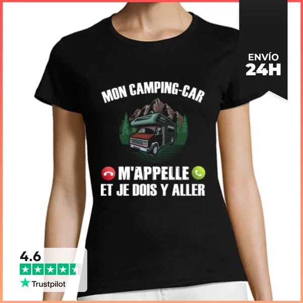 Camiseta Mujer Clásica Caravana Humorística LaTostadora