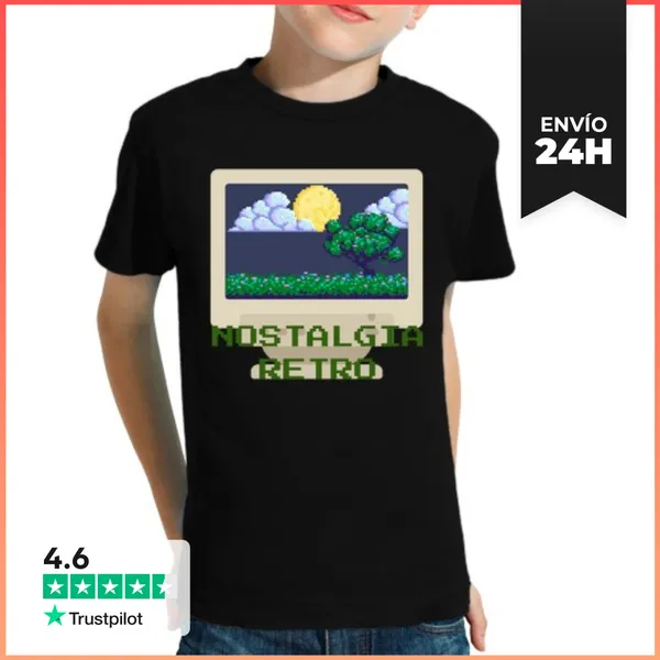 Camiseta Clásica Para Niños Nostalgia Retro LaTostadora