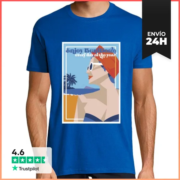 Camiseta Hombre Clásica Enjoy Benidorm 2020 LaTostadora