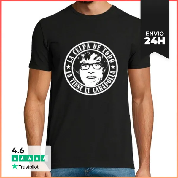 Camiseta Hombre Clásica La Culpa De Todo LaTostadora