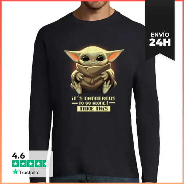 Camiseta Hombre Manga Larga Hombre, Manga Larga, Azul Marino