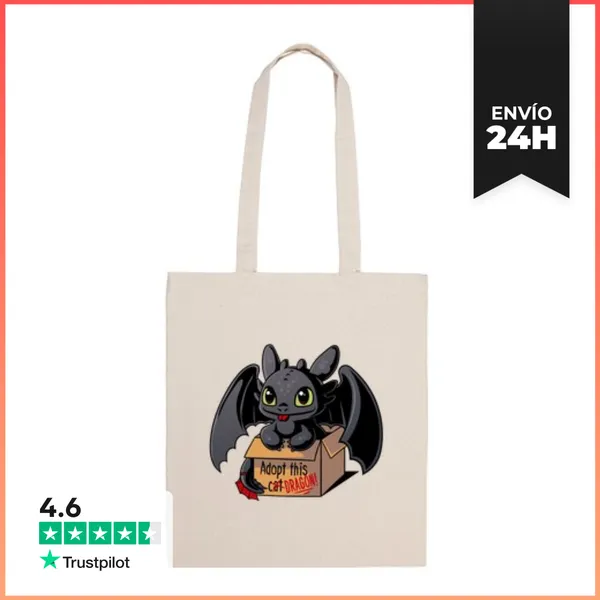 Bolsa De Tela Adopta Un Dragon LaTostadora