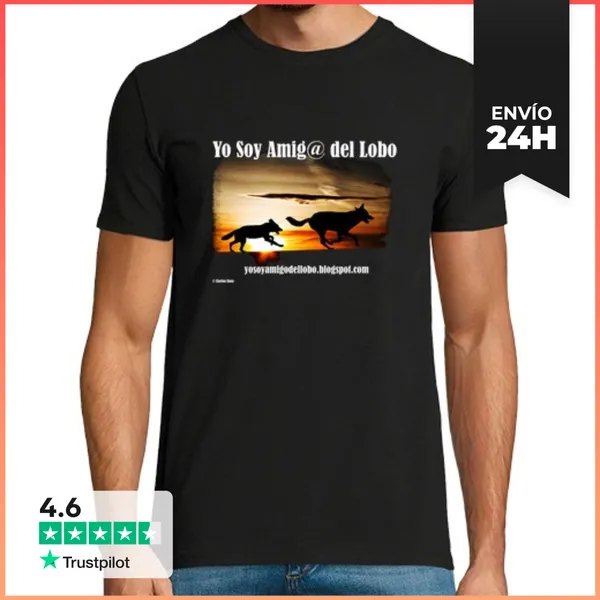 Camiseta Hombre Clásica Lobo LaTostadora
