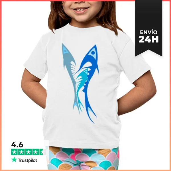 Camiseta Clásica Para Niños Peces LaTostadora