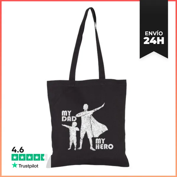 Bolsa De Tela Mi Papá Mi Héroe Día Del Padre Para El Mejor Papá