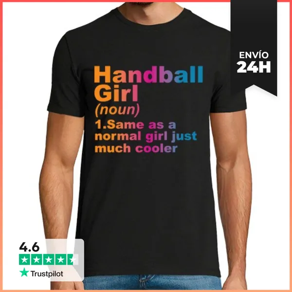 Camiseta Hombre Clásica Handball Girl LaTostadora