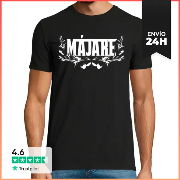 Camiseta Hombre Clásica Májare Blanco Él LaTostadora