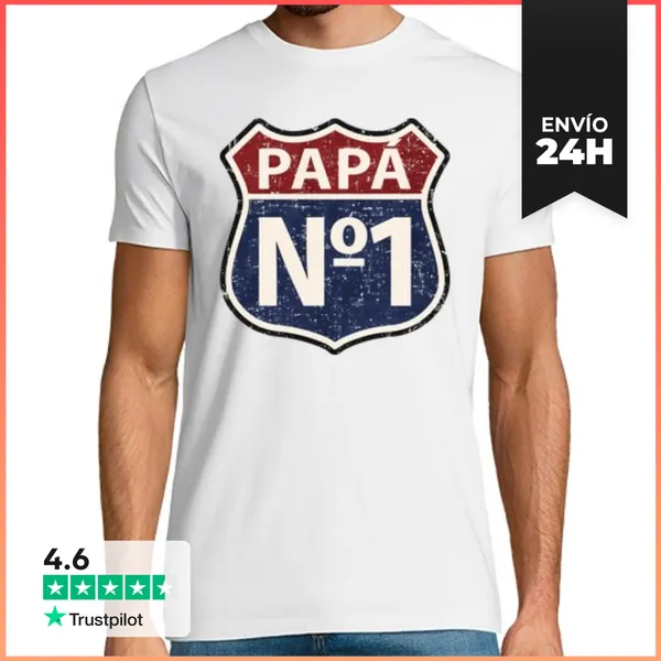 Camiseta Hombre Clásica Papá Nº1 LaTostadora