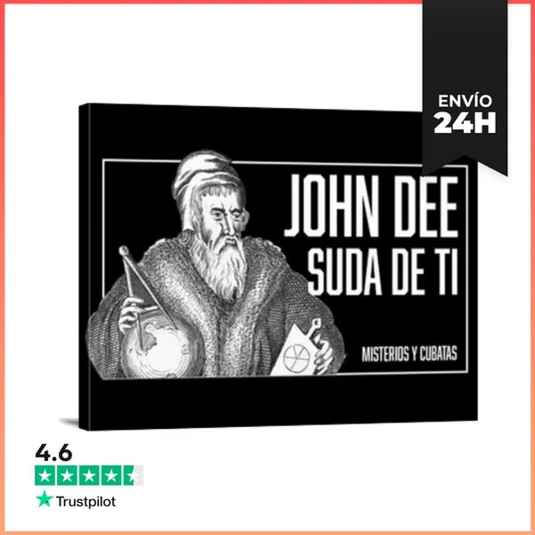 Lienzo Horizontal John Dee Suda De Ti - Lienzo Negro LaTostadora