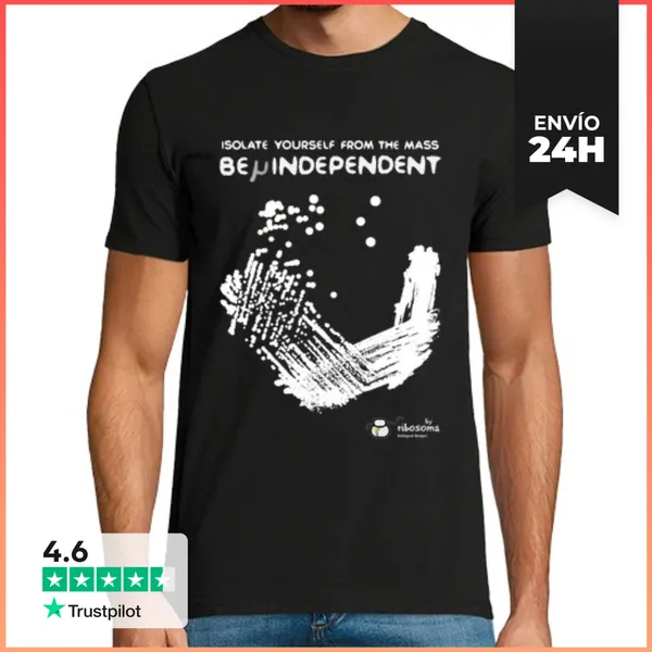 Camiseta Hombre Clásica Be Μindependent LaTostadora