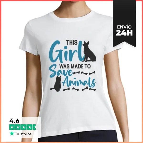 Camiseta Mujer Clásica Tecnología Veterinaria Conservación De