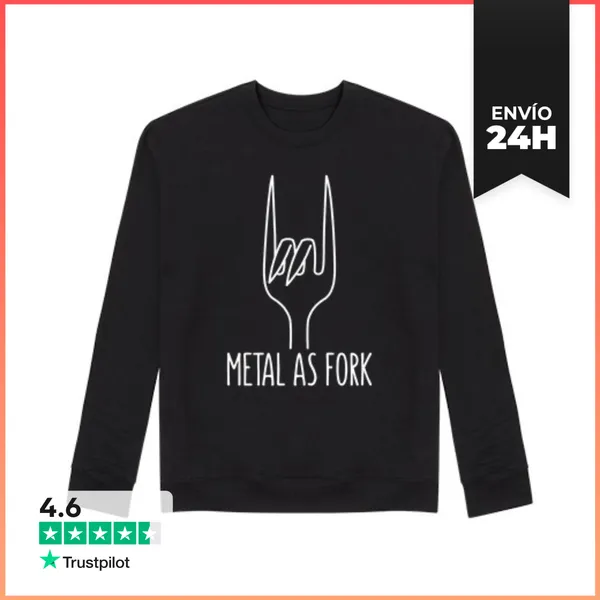 Sudadera Unisex Cuernos De Diablo De Metal Como Tenedor