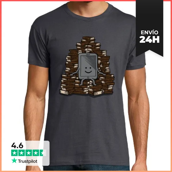 Camiseta Hombre Clásica Ebook Throne LaTostadora