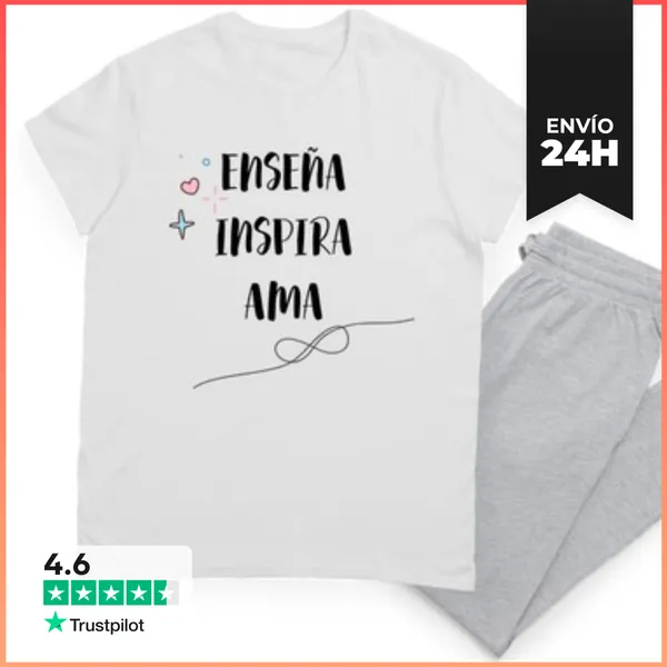 Pijama ENSEÑA INSPIRA AMA LaTostadora