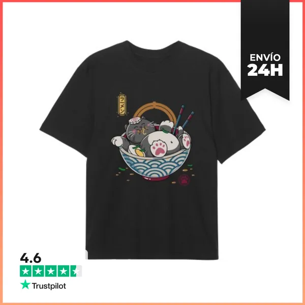 Camiseta Oversize No Ramen LaTostadora