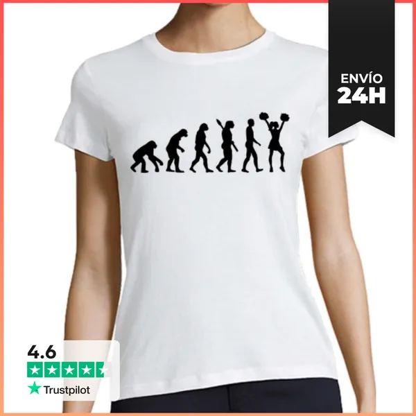 Camiseta Mujer Clásica Animadora Evolución LaTostadora