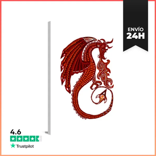 Lienzo Vertical Dragon LaTostadora
