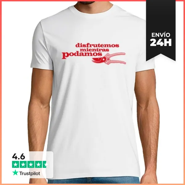 Camiseta Hombre Clásica Disfrutemos Mientras Podamos LaTostadora