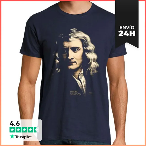Camiseta Hombre Clásica Isaac Newton LaTostadora