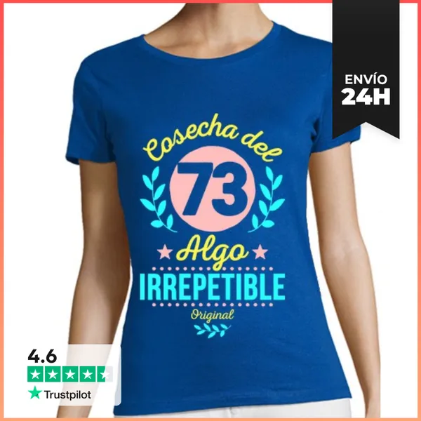 Camiseta Mujer Clásica Cosecha Del 73 Irrepetible LaTostadora