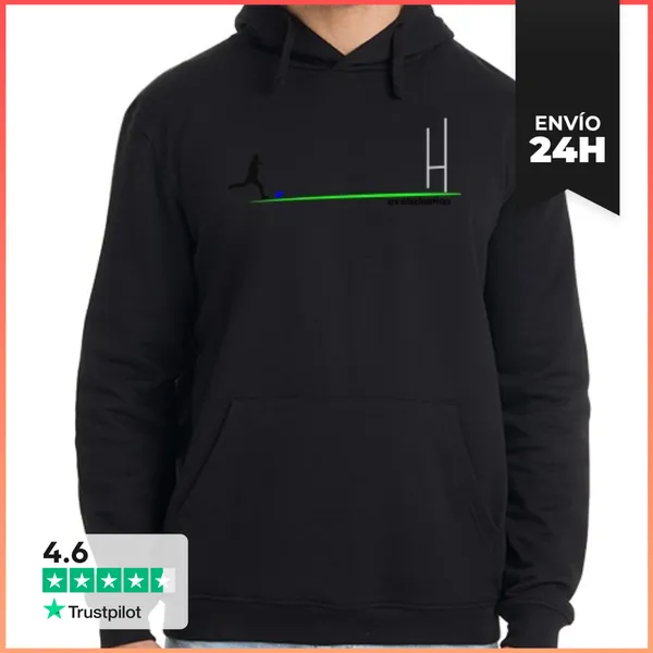 Sudadera Unisex Con Capucha Rugby Patear LaTostadora