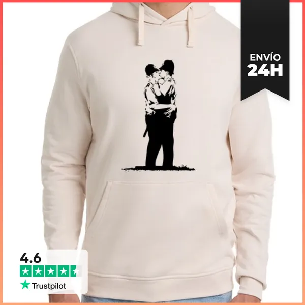 Sudadera Unisex Con Capucha Banksy LaTostadora