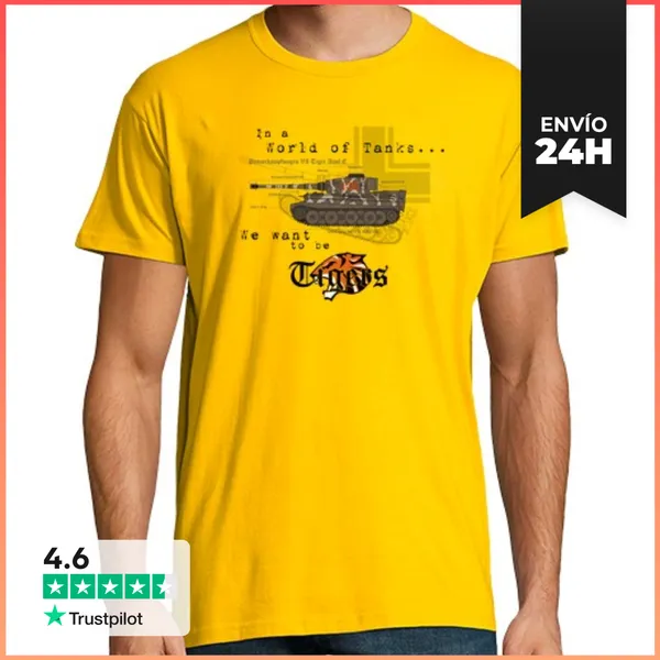 Camiseta Hombre Clásica We Want To Be Tigers LaTostadora
