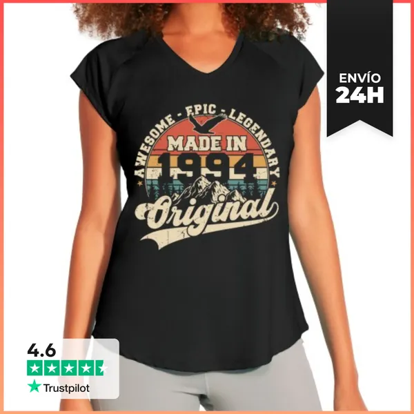 Camiseta Deportiva Mujer Aniversario Original De La Cosecha De 1