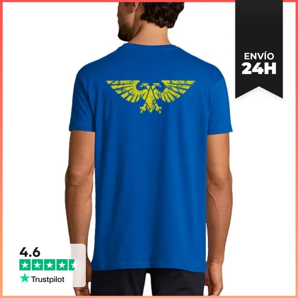 Camiseta Hombre Clásica WH40K - Imperial Gold Back LaTostadora
