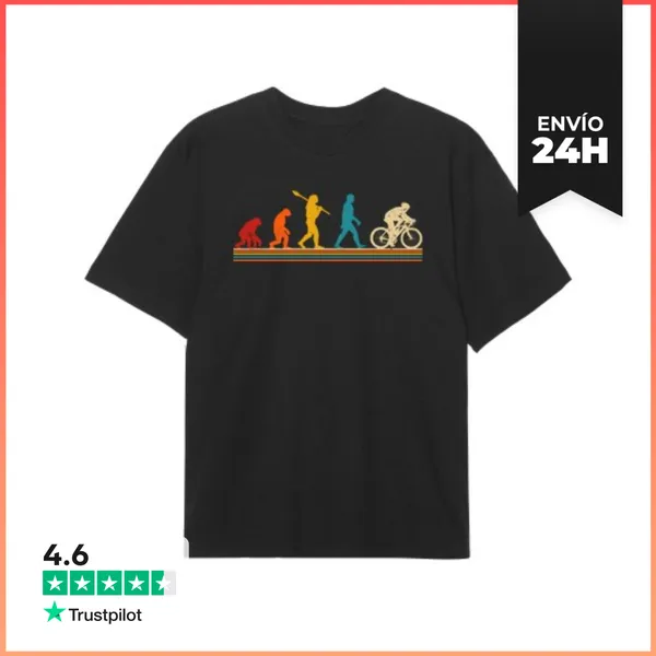 Camiseta Oversize EVOLUCIÓN SER HUMANO CICLISMO LaTostadora