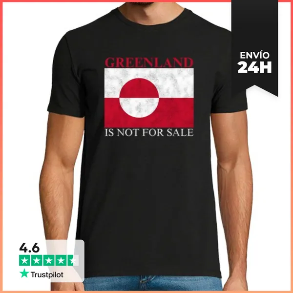 Camiseta Hombre Clásica Groenlandia No Está En Venta LaTostadora